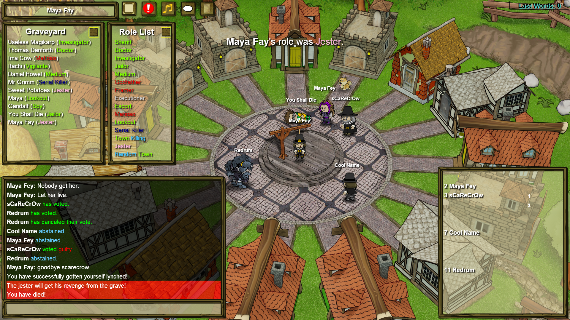 Playing some more Town of Salem